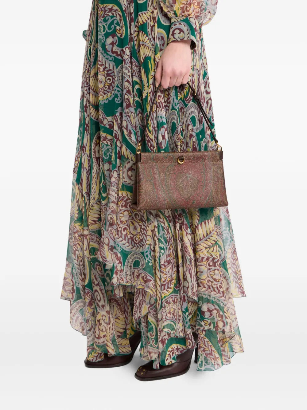 Etro Mini Arnica Paisley Patterned Shoulder Bag — Same as shown — Size One Size — Side View