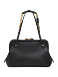 Etro Chain Trimmed Leather Shoulder Bag — Same as shown — Size One Size — Front View