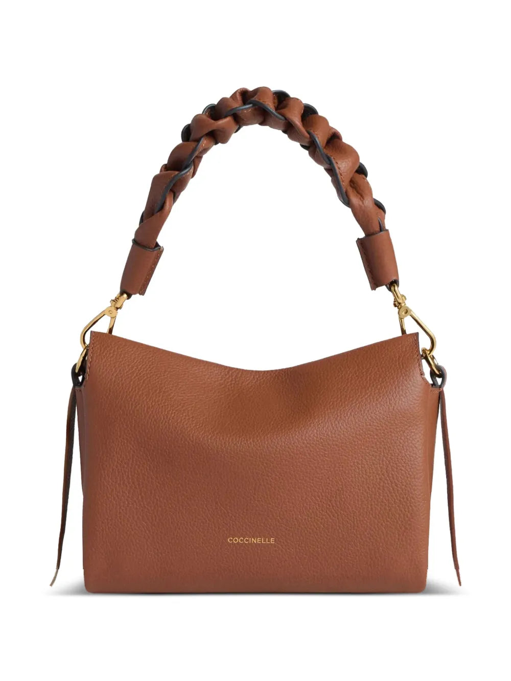 Coccinelle Small Boheme Braided Handle Leather Shoulder Bag — Same as shown — Size One Size — Front View