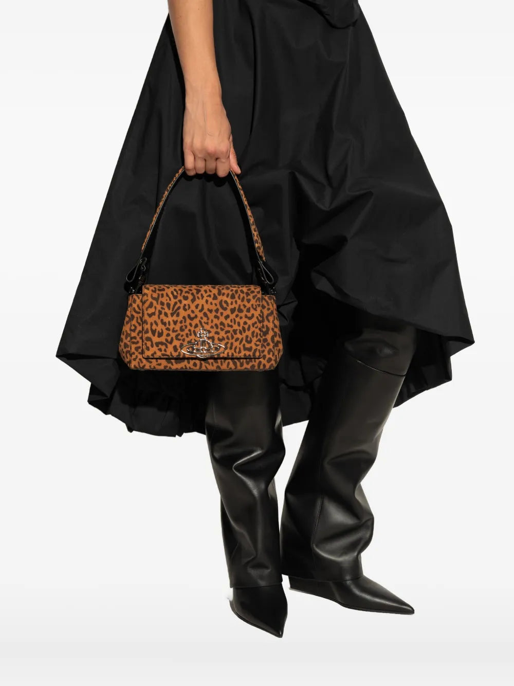 Vivienne Westwood Orb Leopard Print Shoulder Bag — Same as shown — Size One Size — Side View