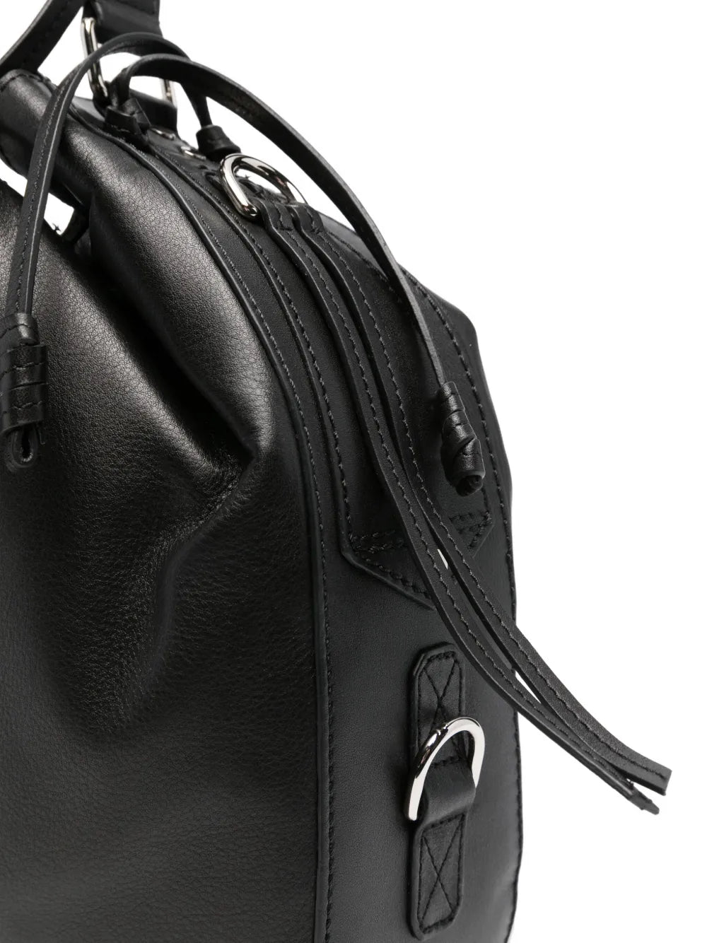 Isabel Marant Drawstring Leather Shoulder Bag — Same as shown — Size One Size — Top View