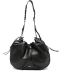 Isabel Marant Drawstring Leather Shoulder Bag — Same as shown — Size One Size — Front View