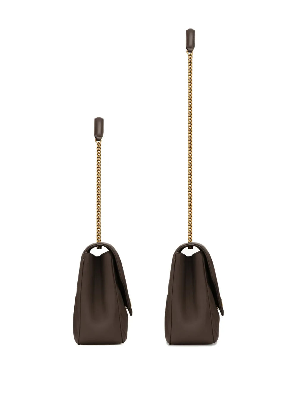 Saint Laurent Loulou Large Chevron Chain Shoulder Bag — Same as shown — Size One Size — Detail View
