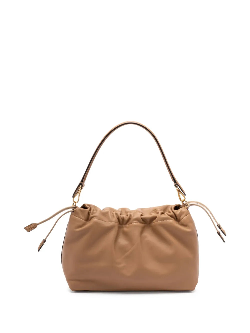 Fendi Large Mamma Baguette Logo Plaque Gathered Shoulder Bag — Same as shown — Size One Size — Side View