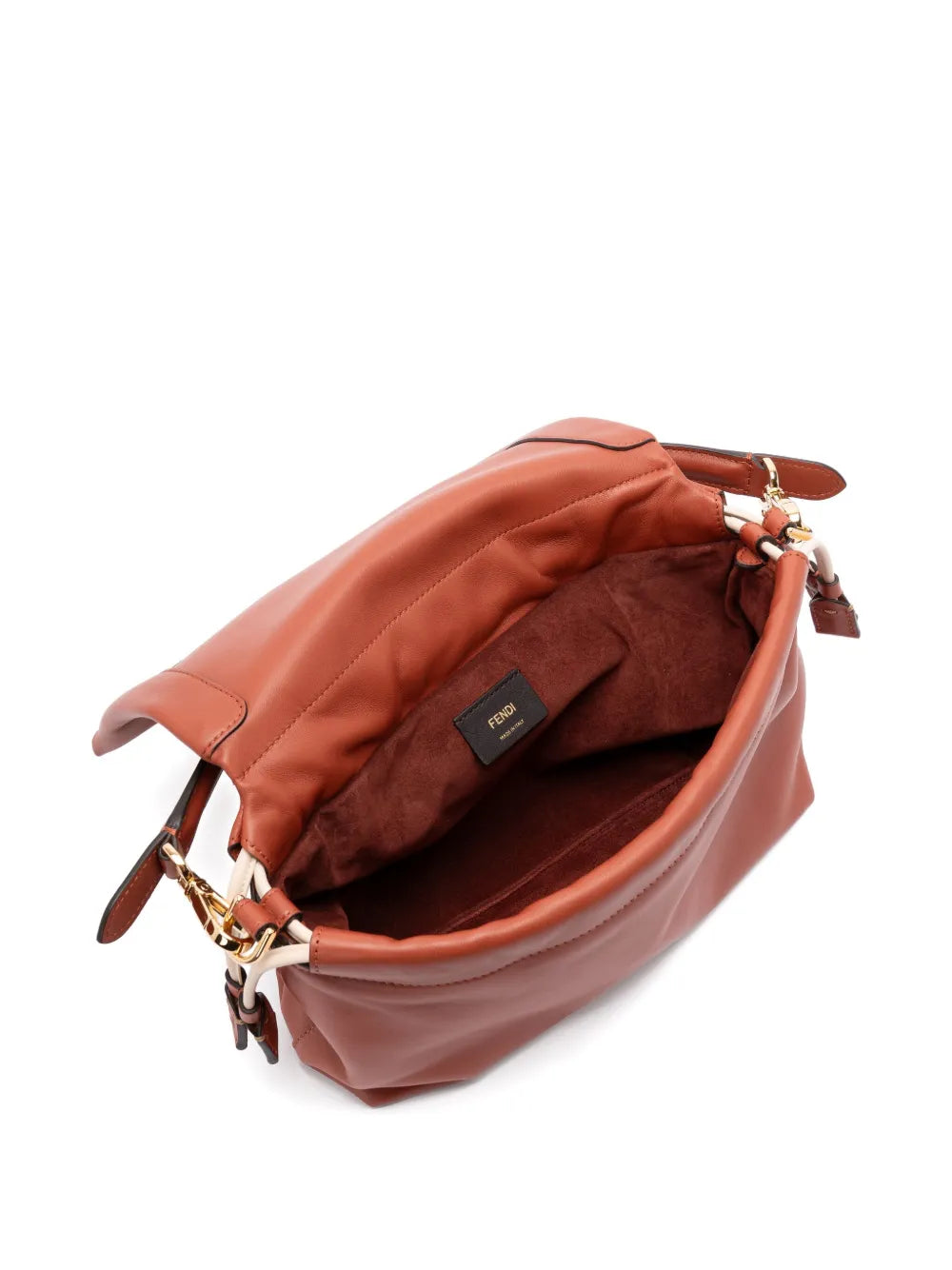 Fendi Medium Mamma Baguette Logo Plaque Shoulder Bag — Same as shown — Size One Size — Side View