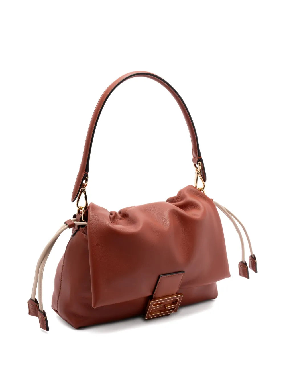Fendi Medium Mamma Baguette Logo Plaque Shoulder Bag — Same as shown — Size One Size — Back View