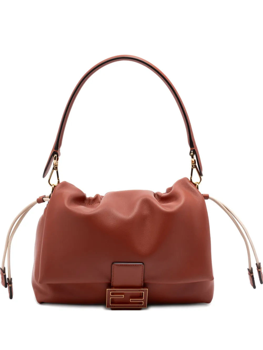 Fendi Medium Mamma Baguette Logo Plaque Shoulder Bag — Same as shown — Size One Size — Front View