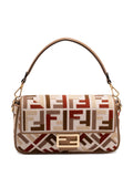 Fendi Medium Baguette Ff Motif Shoulder Bag — Same as shown — Size One Size — Front View