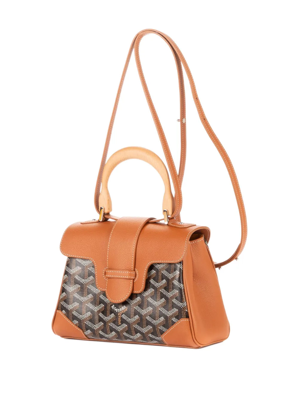 Goyard Pre Owned Leather Shoulder Bag — Same as shown — Size One Size — Back View