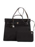 Hermes Pre Owned 2000 Leather Trim Shoulder Bag — Same as shown — Size One Size — Front View
