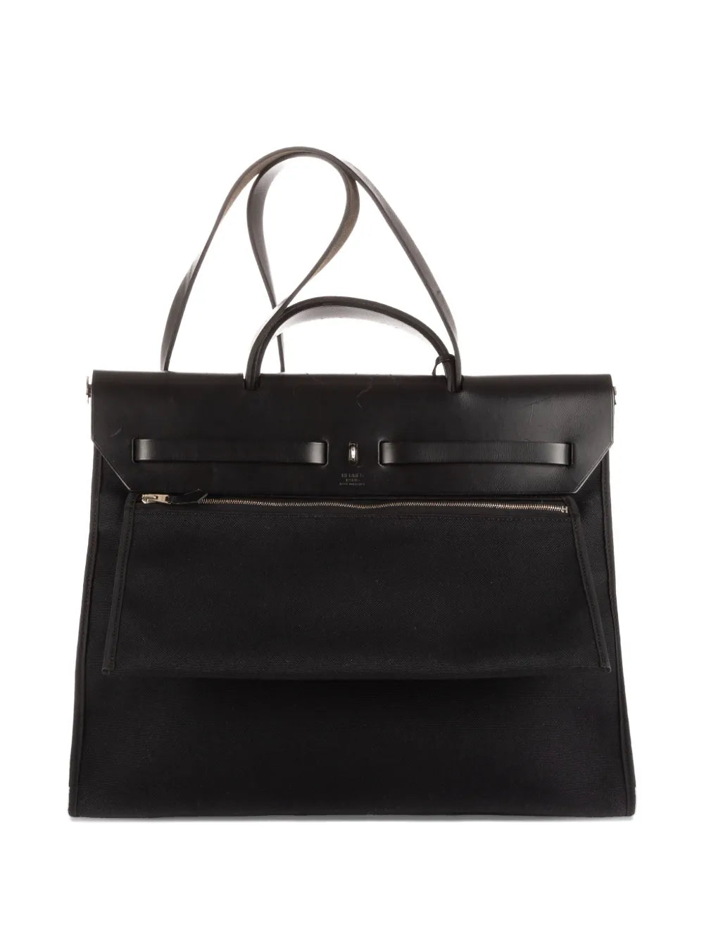 Hermes Pre Owned 2000 Leather Trim Shoulder Bag — Same as shown — Size One Size — Side View