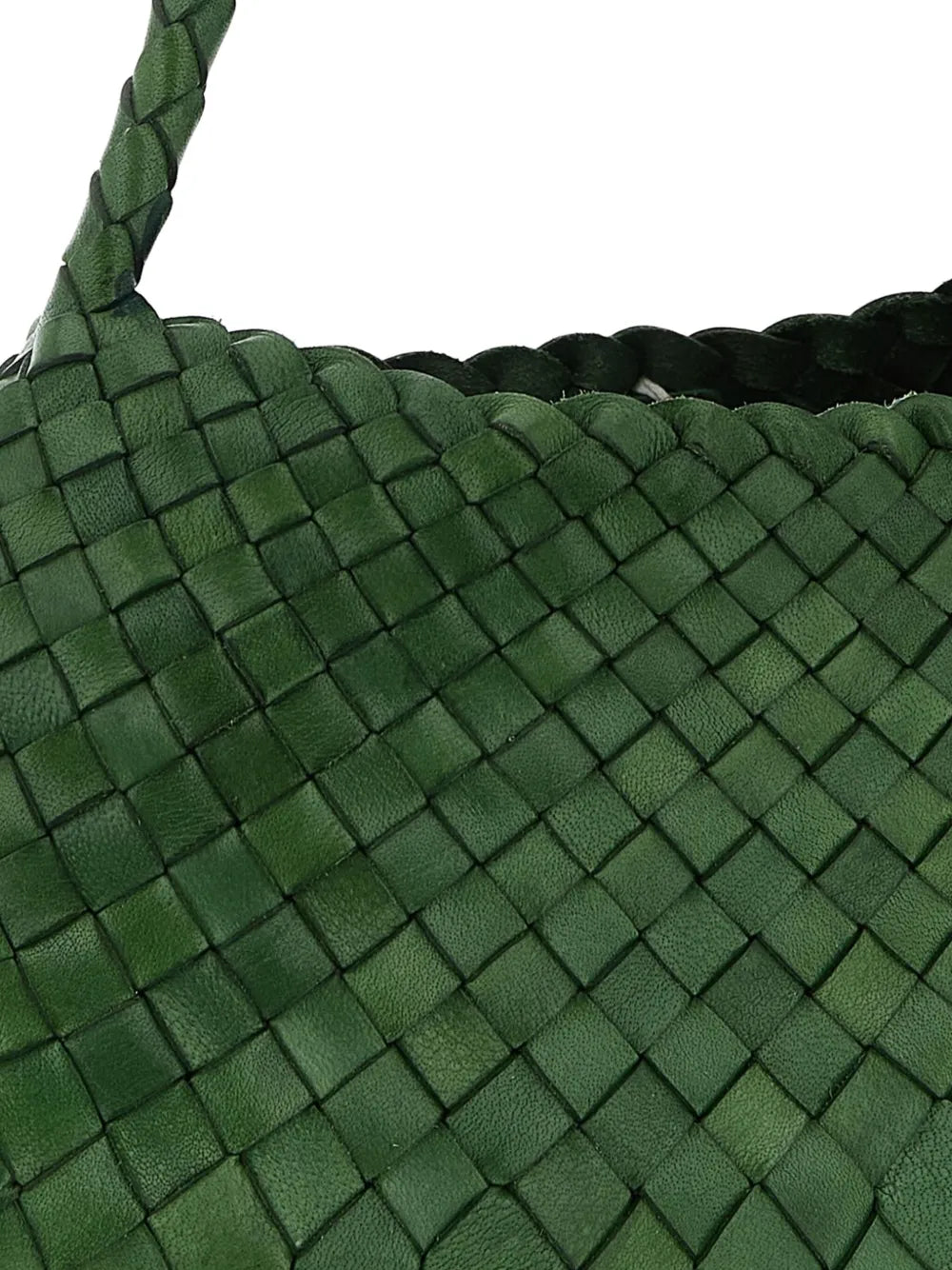 Dragon Diffusion Rosanna Woven Leather Shoulder Bag — Same as shown — Size One Size — Back View