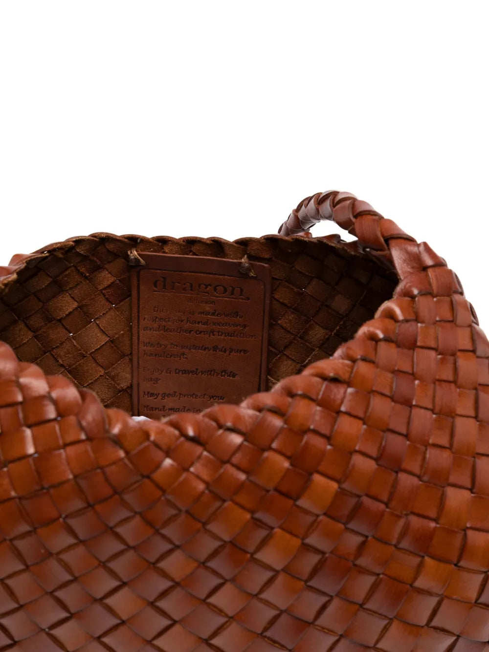 Dragon Diffusion Rosanna Woven Leather Shoulder Bag — Same as shown — Size One Size — Detail View