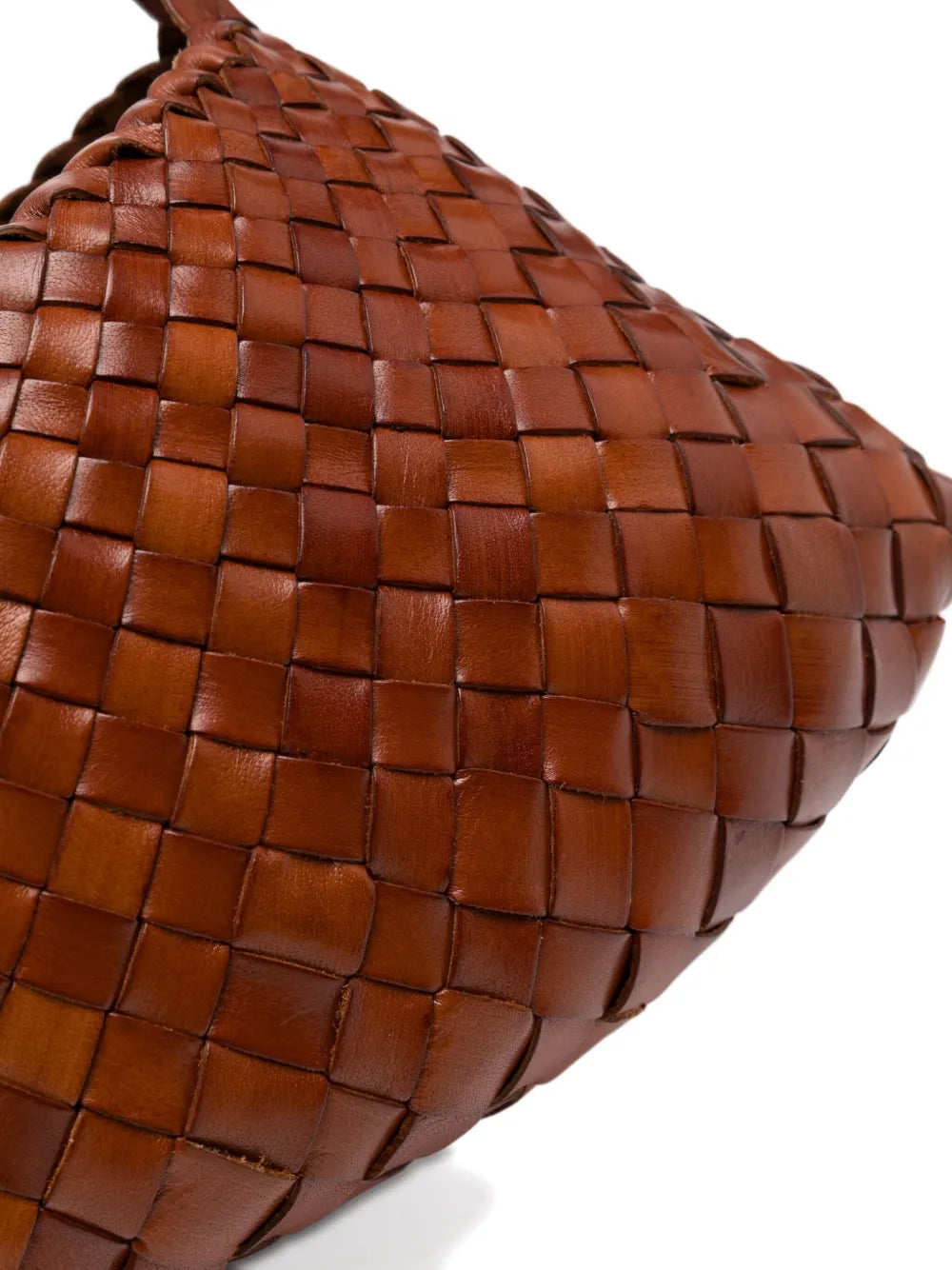 Dragon Diffusion Rosanna Woven Leather Shoulder Bag — Same as shown — Size One Size — Top View