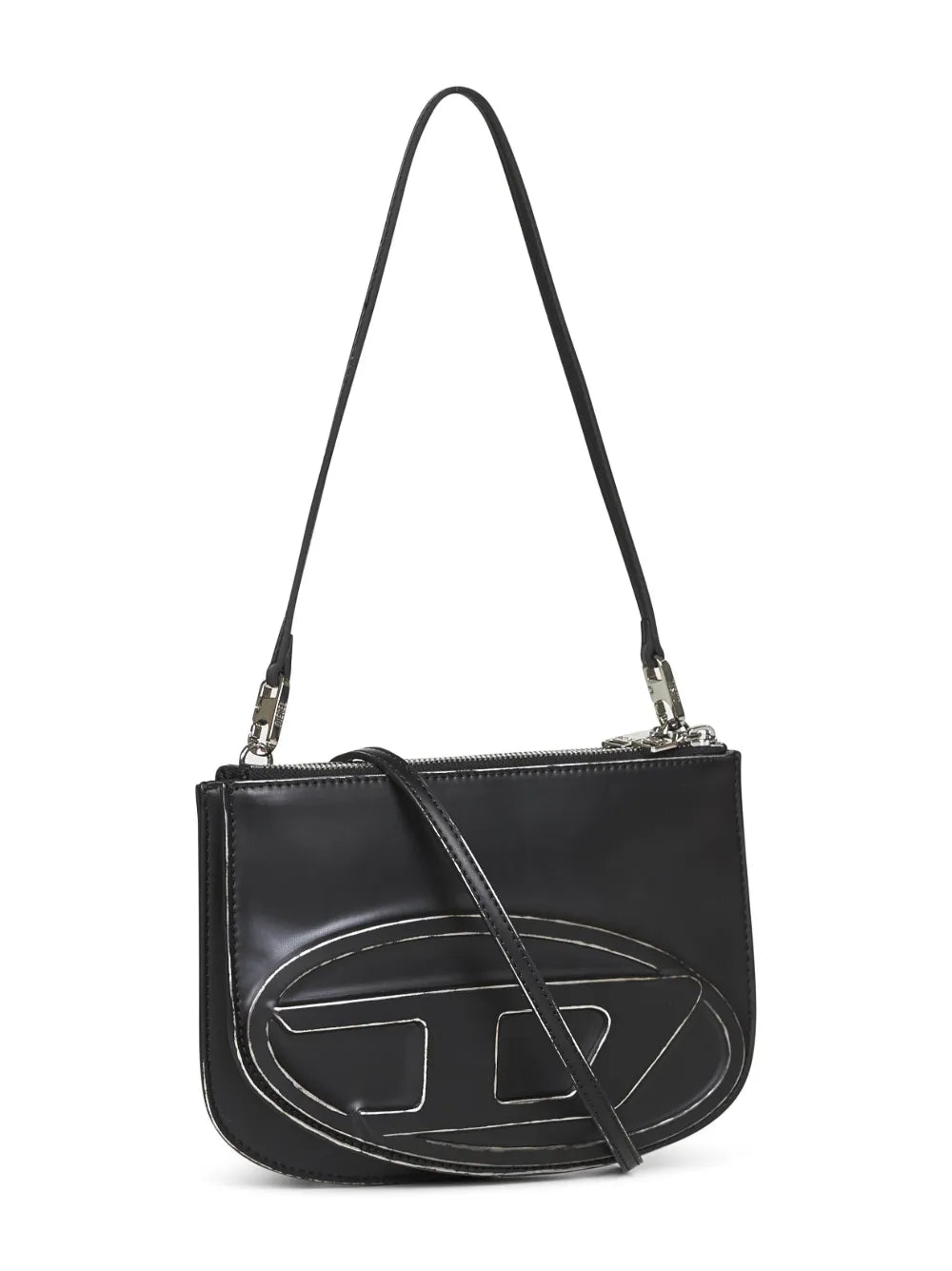 Diesel 1Dr Twin Embossed Logo Shoulder Bag — Same as shown — Size One Size — Back View