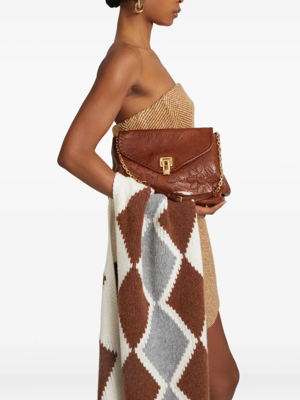 Ermanno Scervino New Joy Embroidered Shoulder Bag — Same as shown — Size One Size — Side View