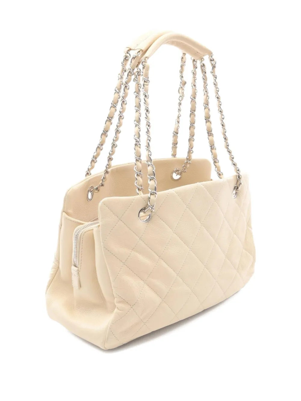 Chanel Pre Owned 2010 2011 Coco Mark Quilted Chain Shoulder Bag — Same as shown — Size One Size — Side View