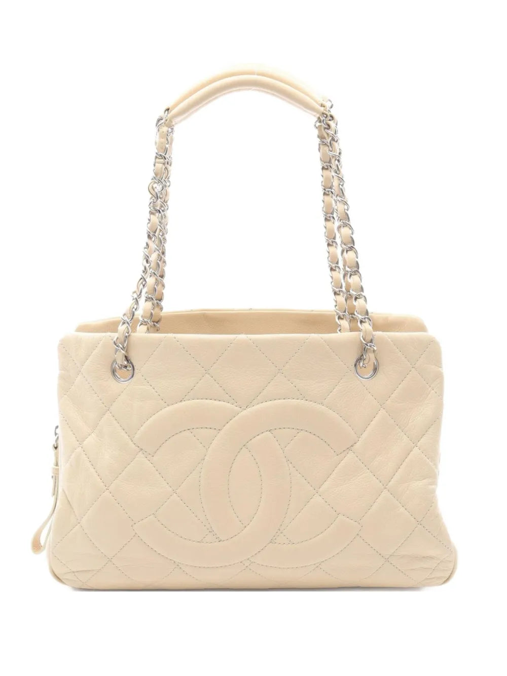 Chanel Pre Owned 2010 2011 Coco Mark Quilted Chain Shoulder Bag — Same as shown — Size One Size — Front View
