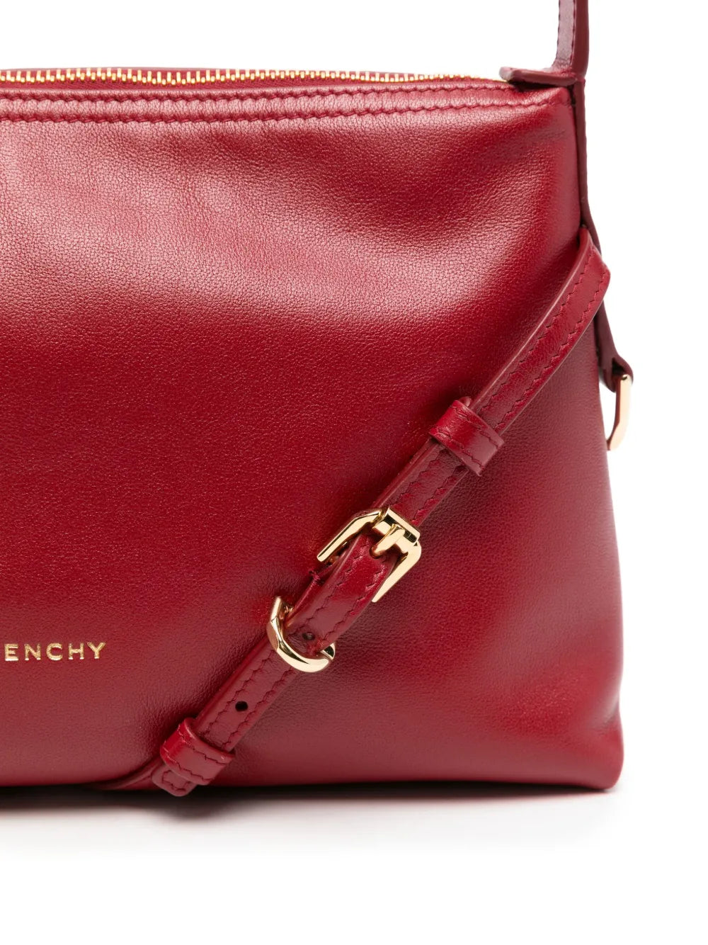 Givenchy Mini Voyou Buckle Detail Leather Tote Bag — Same as shown — Size One Size — Top View