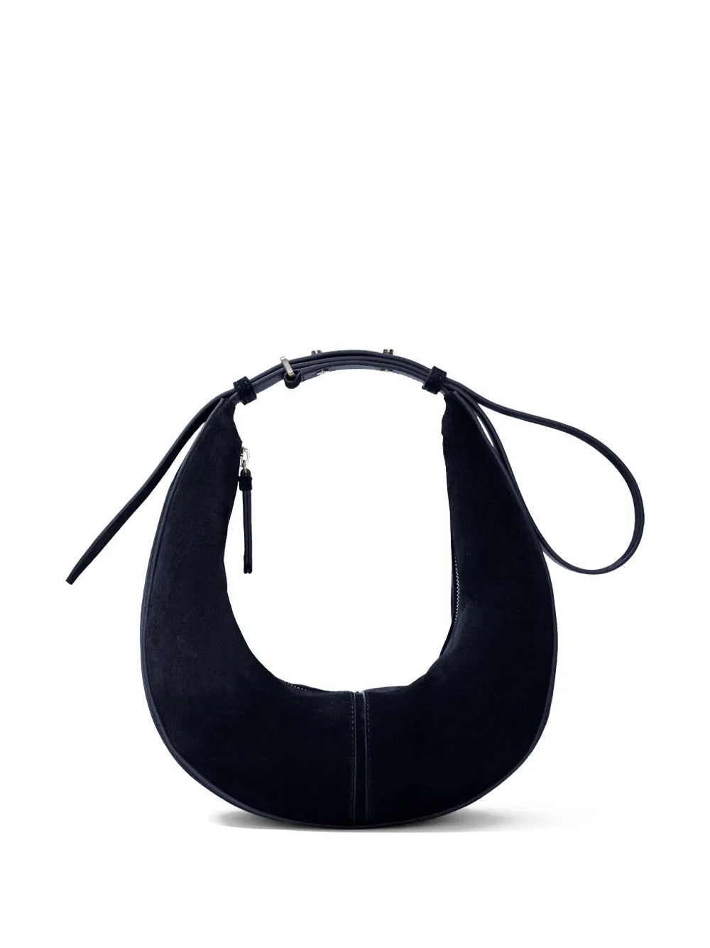 Proenza Schouler Slide Crescent Shaped Suede Shoulder Bag — Same as shown — Size One Size — Top View