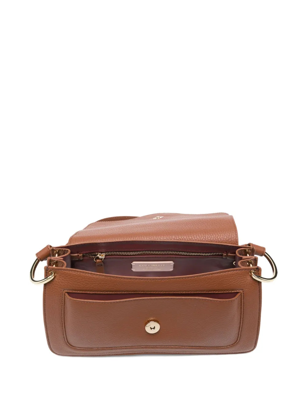 Coccinelle Medium C Me Leather Curved Shoulder Bag — Same as shown — Size One Size — Detail View