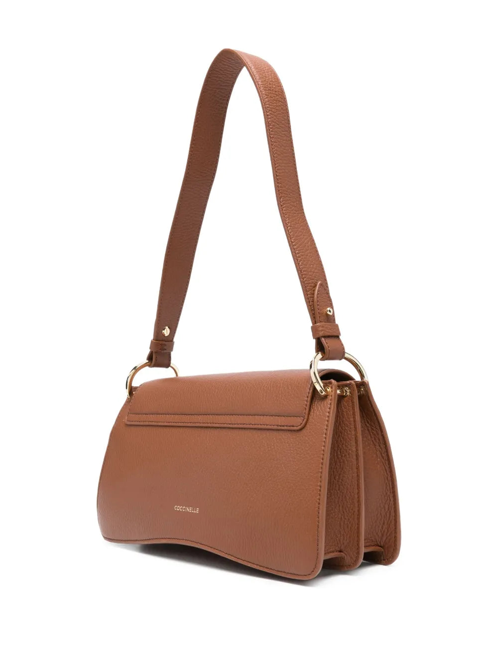 Coccinelle Medium C Me Leather Curved Shoulder Bag — Same as shown — Size One Size — Back View