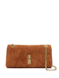 Marc Jacobs Mini The Dual Chain Suede Shoulder Bag — Same as shown — Size One Size — Front View