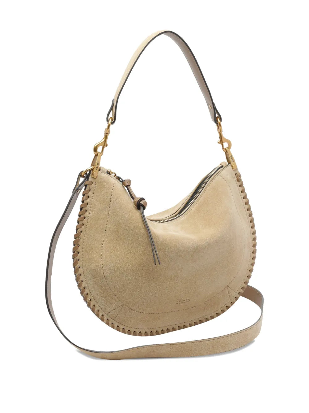 Isabel Marant Oskan Soft Suede Zip Fastening Shoulder Bag — Same as shown — Size One Size — Back View