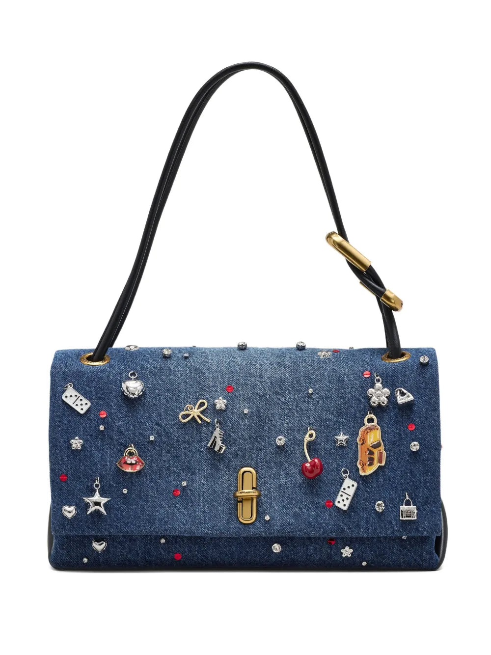 Marc Jacobs Large Dual Denim Shoulder Bag — Same as shown — Size One Size — Front View
