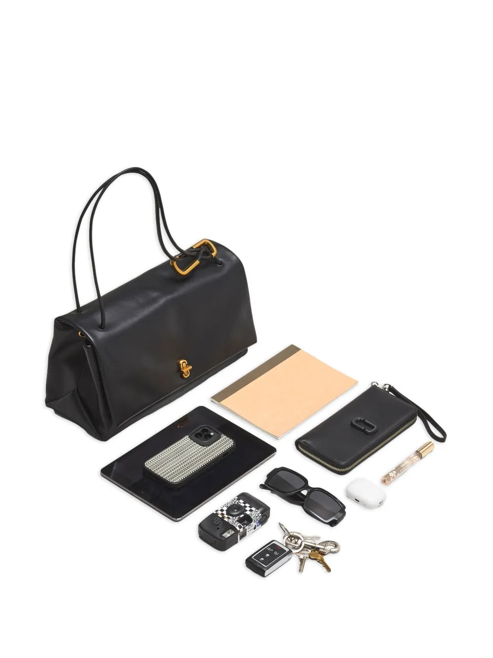 Marc Jacobs Large Dual Hair Calf Shoulder Bag — Same as shown — Size One Size — Detail View