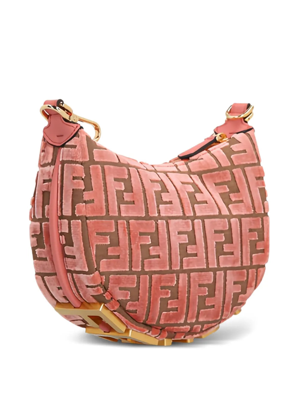 Fendi Mini Fendigraphy Jacquard Velvet Tote Bag — Same as shown — Size One Size — Back View