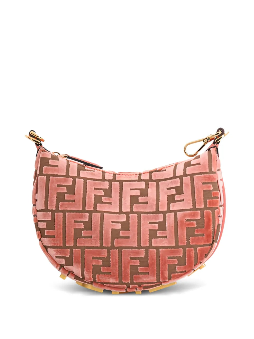 Fendi Mini Fendigraphy Jacquard Velvet Tote Bag — Same as shown — Size One Size — Side View