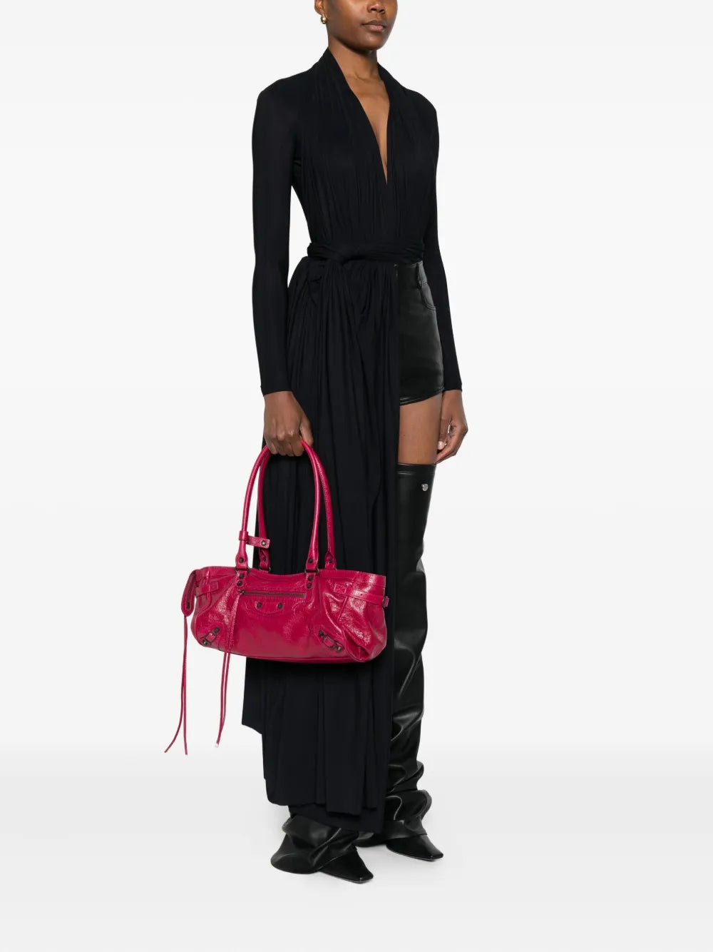 Balenciaga Studded Shoulder Bag — Same as shown — Size One Size — Side View