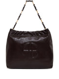 Anine Bing Kate Logo Embossed Shoulder Bag — Same as shown — Size One Size — Front View
