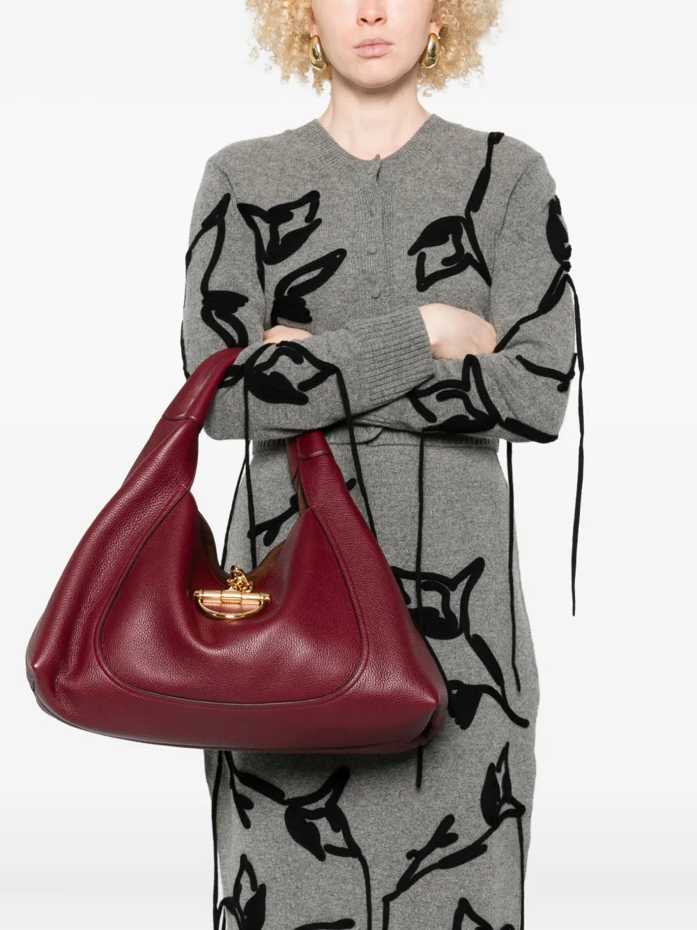 Gucci Softbit Leather Shoulder Bag — Same as shown — Size One Size — Side View