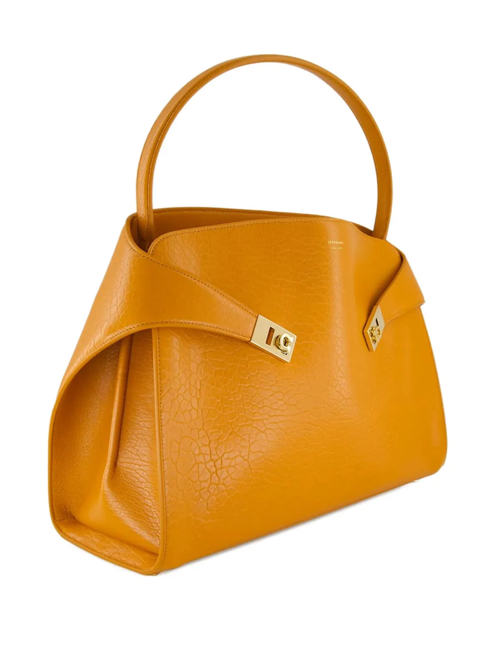 Ferragamo Medium Hug Maxi Grain Leather Shoulder Bag — Same as shown — Size One Size — Side View
