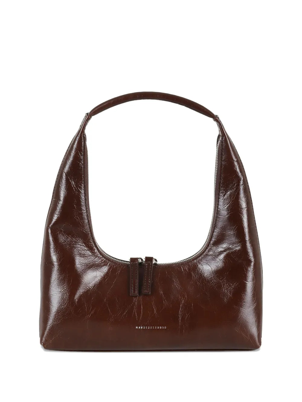 Marge Sherwood Crinkled Leather Shoulder Bag — Same as shown — Size One Size — Front View