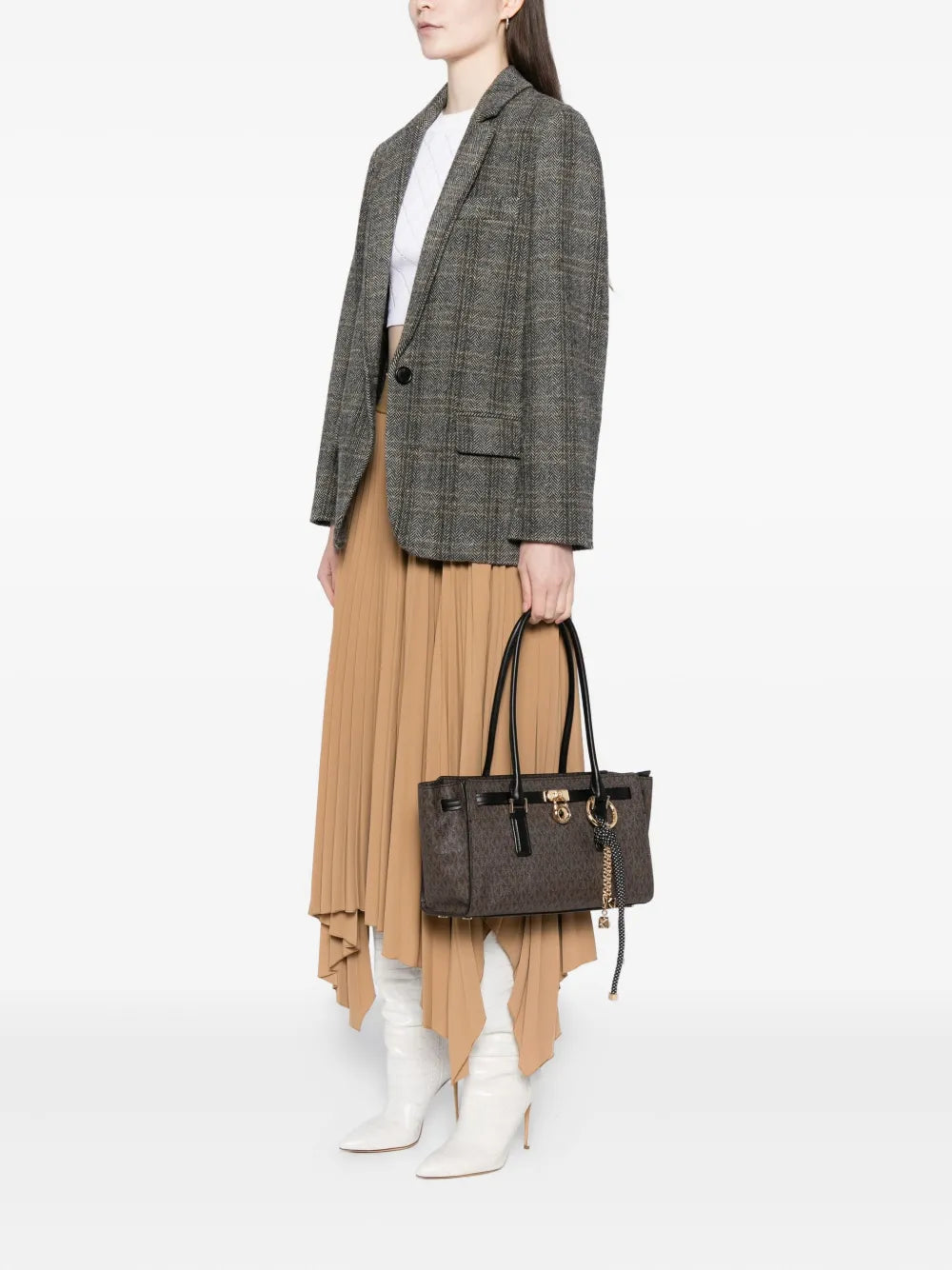 Michael Kors Small Hamilton Moderne Shoulder Bag — Same as shown — Size One Size — Side View