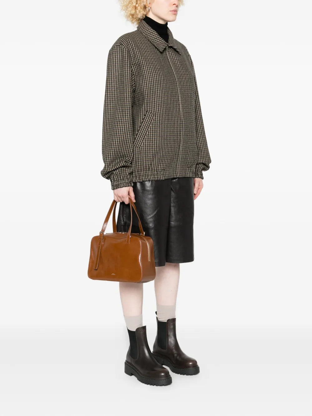 Apc Buckle Fastening Leather Shoulder Bag — Same as shown — Size One Size — Side View
