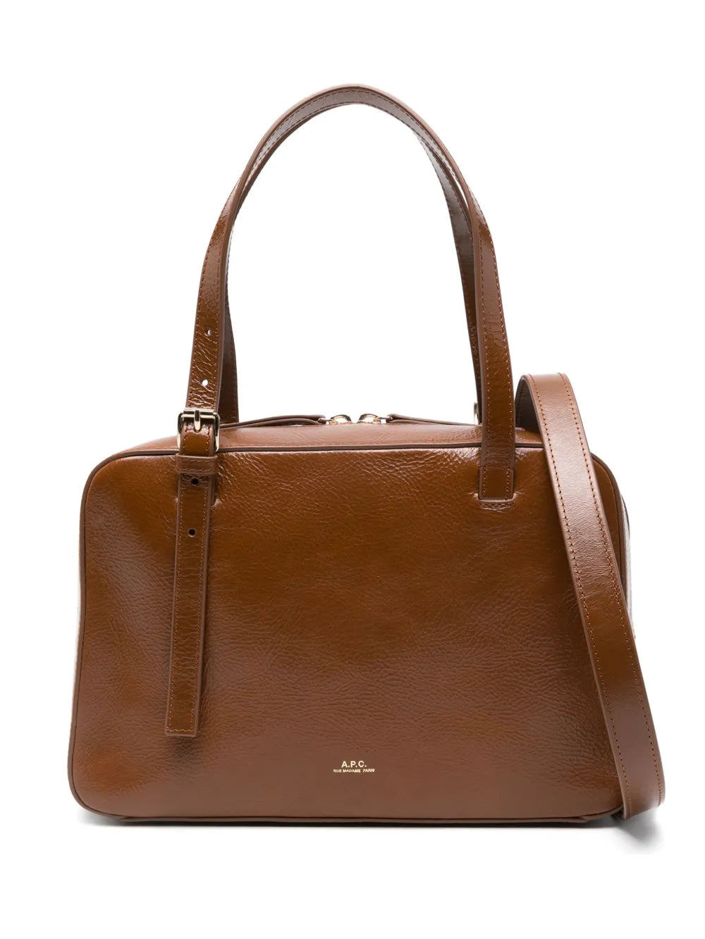 Apc Buckle Fastening Leather Shoulder Bag — Same as shown — Size One Size — Front View