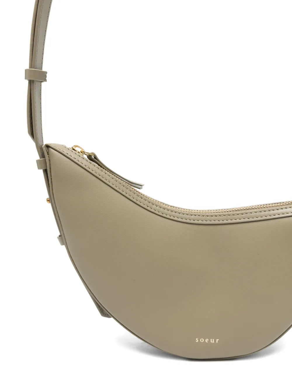 Soeur Crescent Zip Shoulder Bag — Same as shown — Size One Size — Top View
