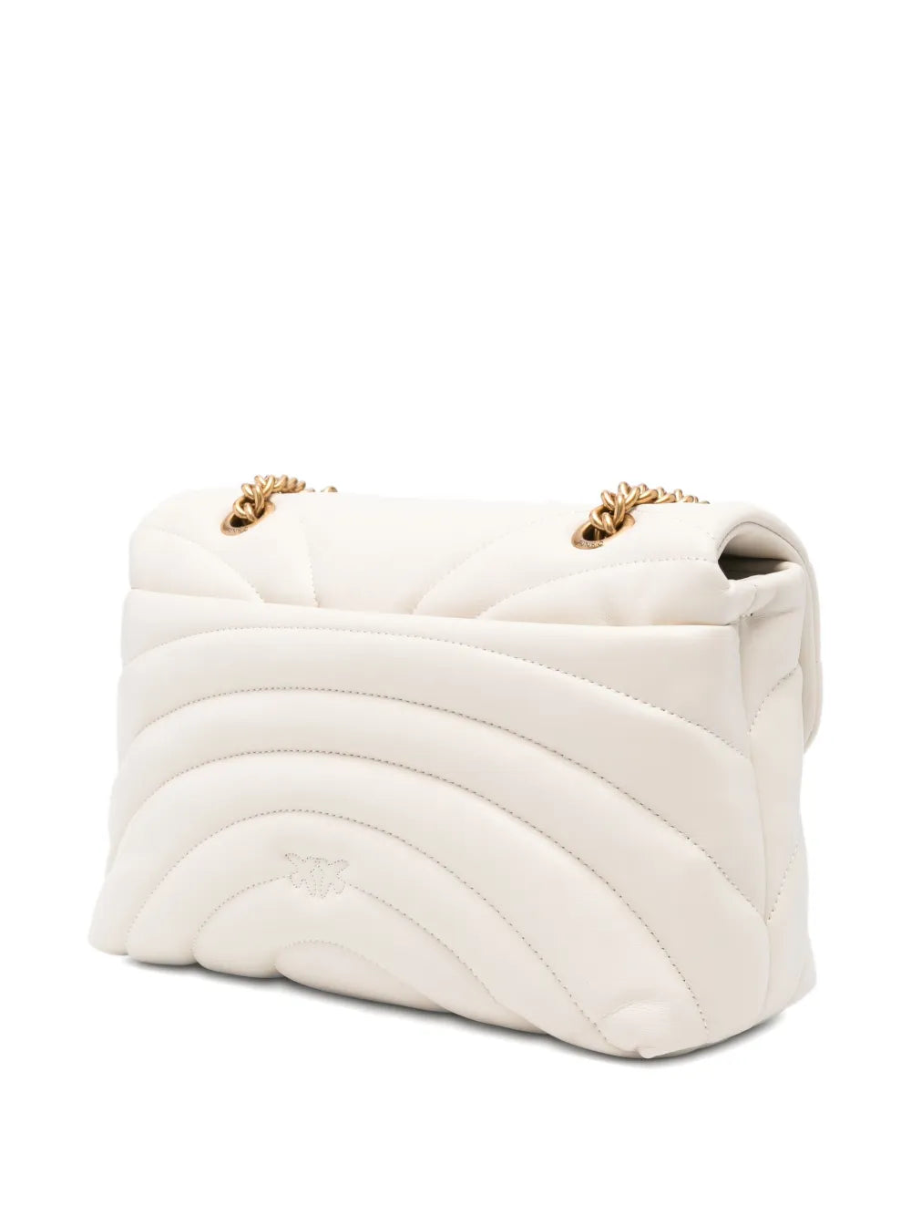 Pinko Quilted Bird Embellished Shoulder Bag — Same as shown — Size One Size — Back View