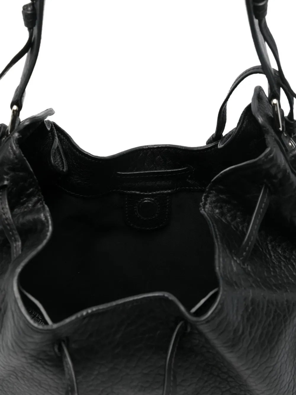 Isabel Marant Bolton Drawstring Leather Shoulder Bag — Same as shown — Size One Size — Detail View