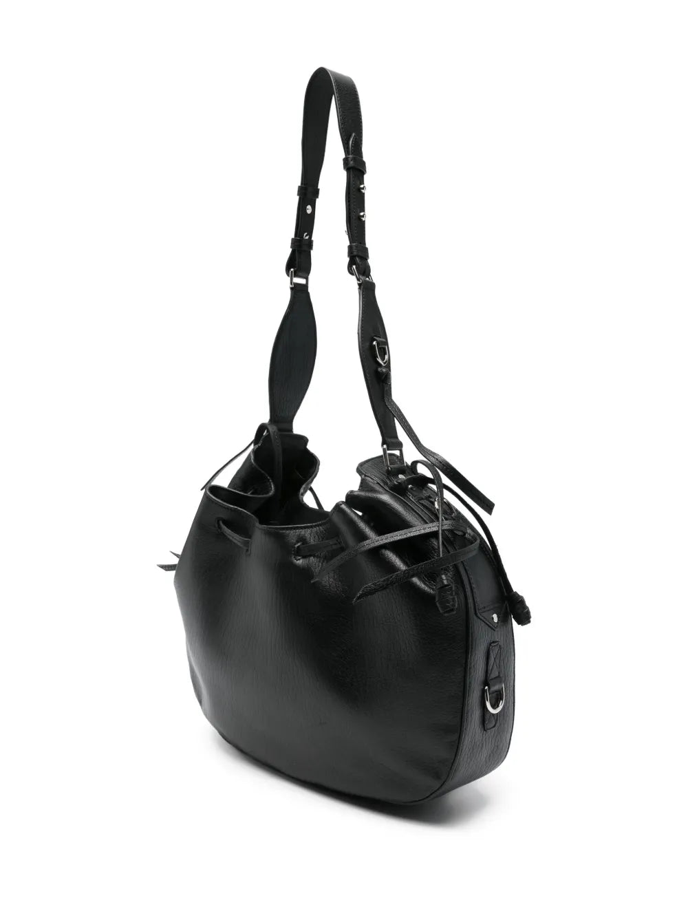 Isabel Marant Bolton Drawstring Leather Shoulder Bag — Same as shown — Size One Size — Back View