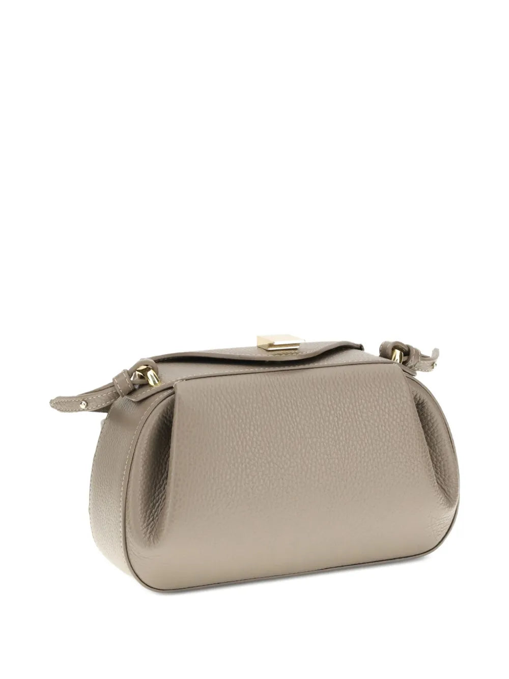 Yuzefi Small Oyster Pleated Magnet Closure Shoulder Bag — Same as shown — Size One Size — Side View