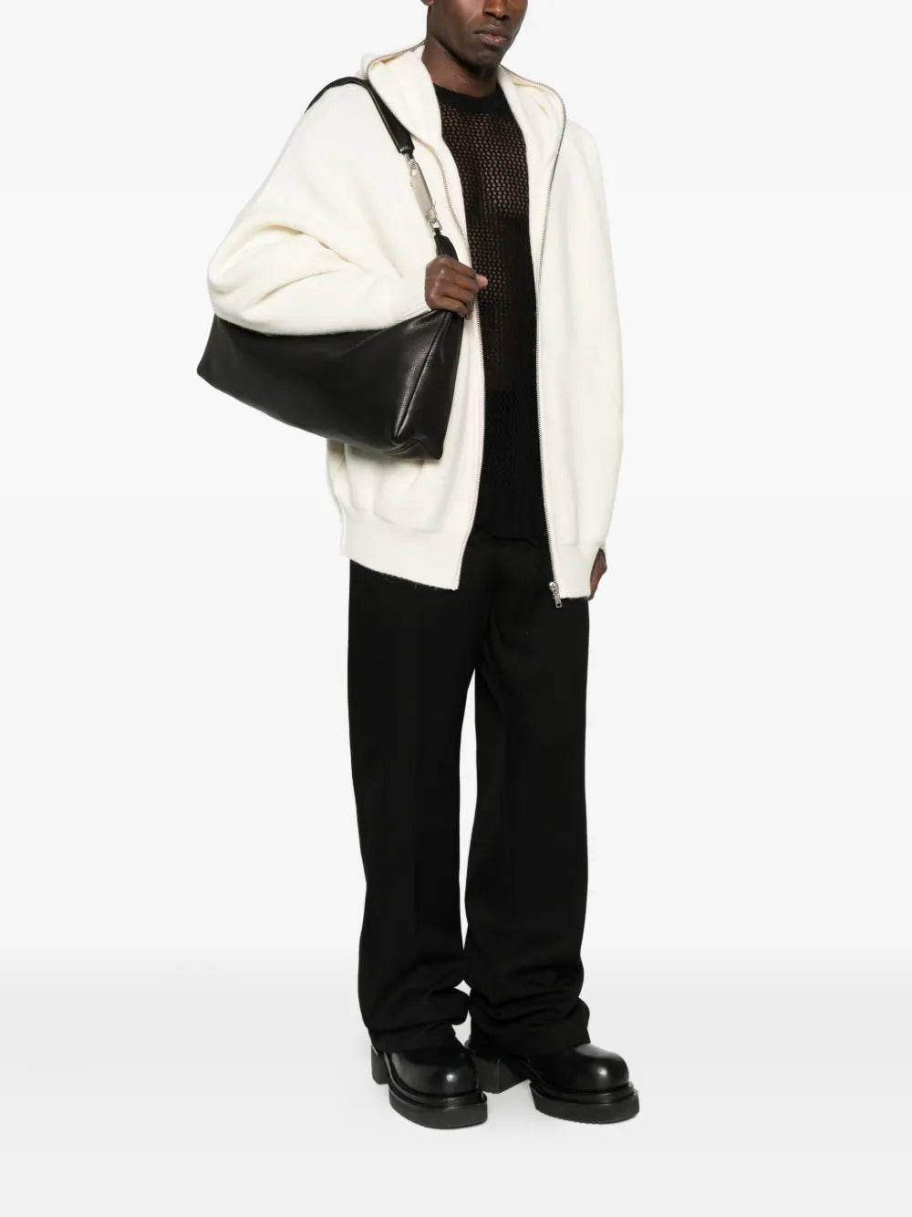 Rick Owens Gemini Shoulder Bag — Same as shown — Size One Size — Side View