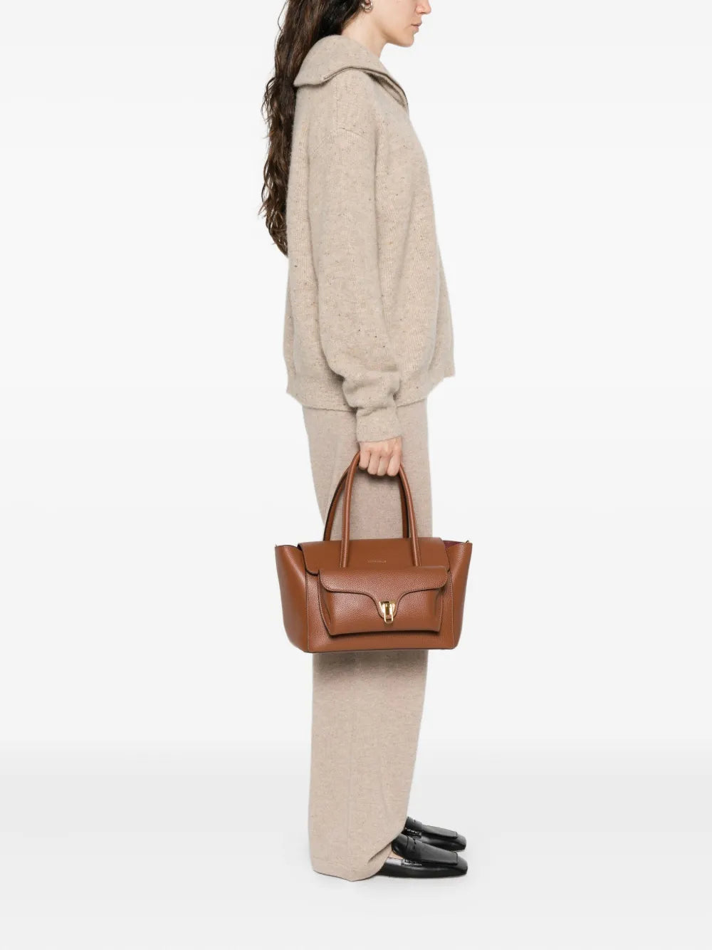 Coccinelle Flap Pocket Chain Shoulder Bag — Same as shown — Size One Size — Side View