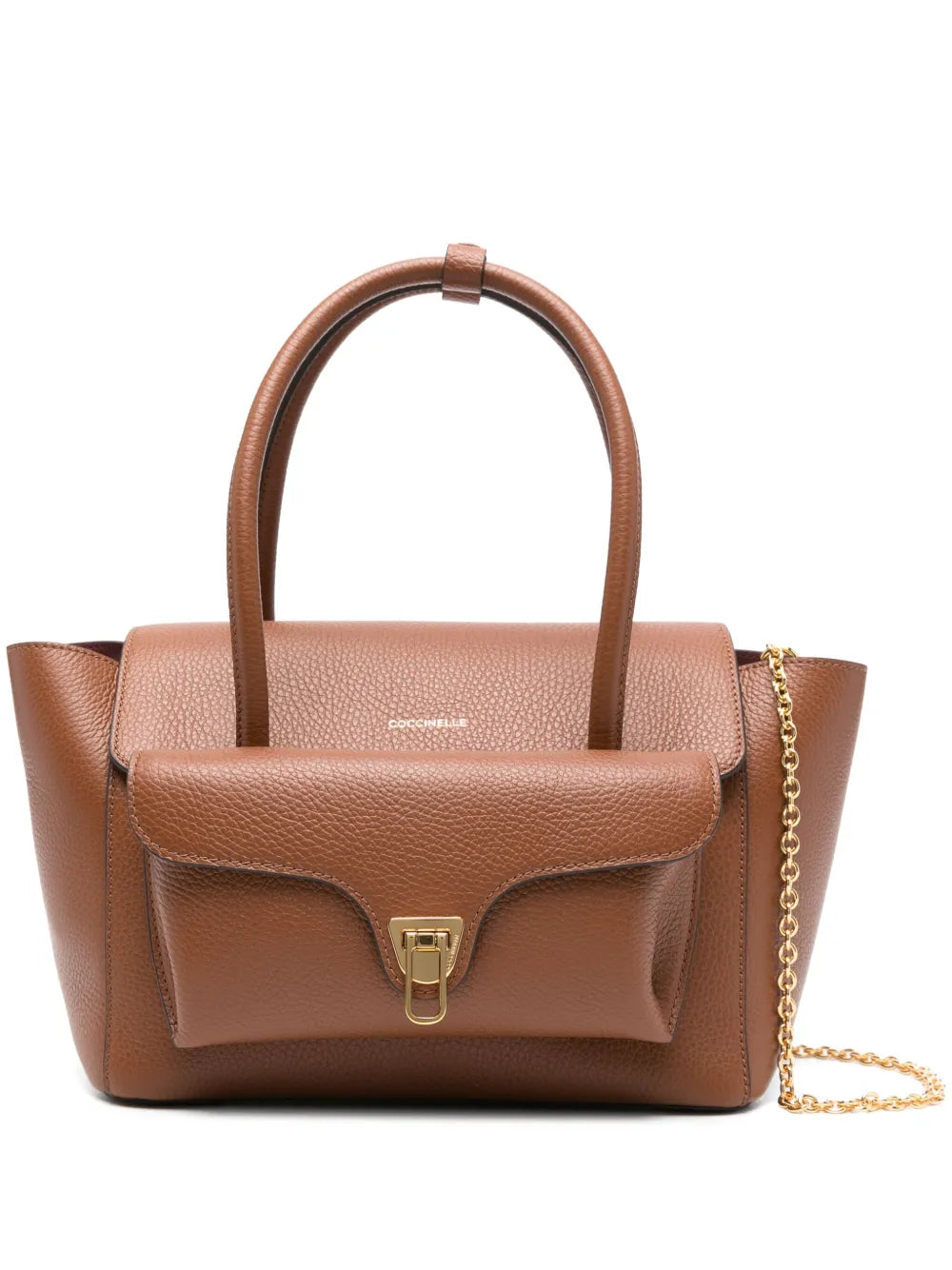 Coccinelle Flap Pocket Chain Shoulder Bag — Same as shown — Size One Size — Front View