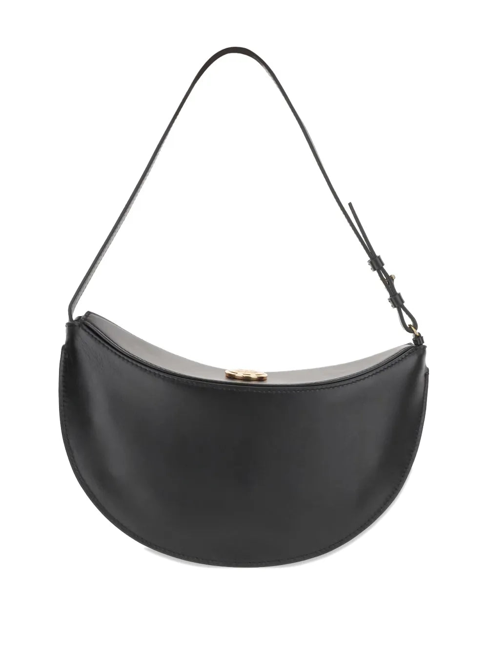 Jacquemus Small Oval Calfskin Leather Shoulder Bag — Same as shown — Size One Size — Side View