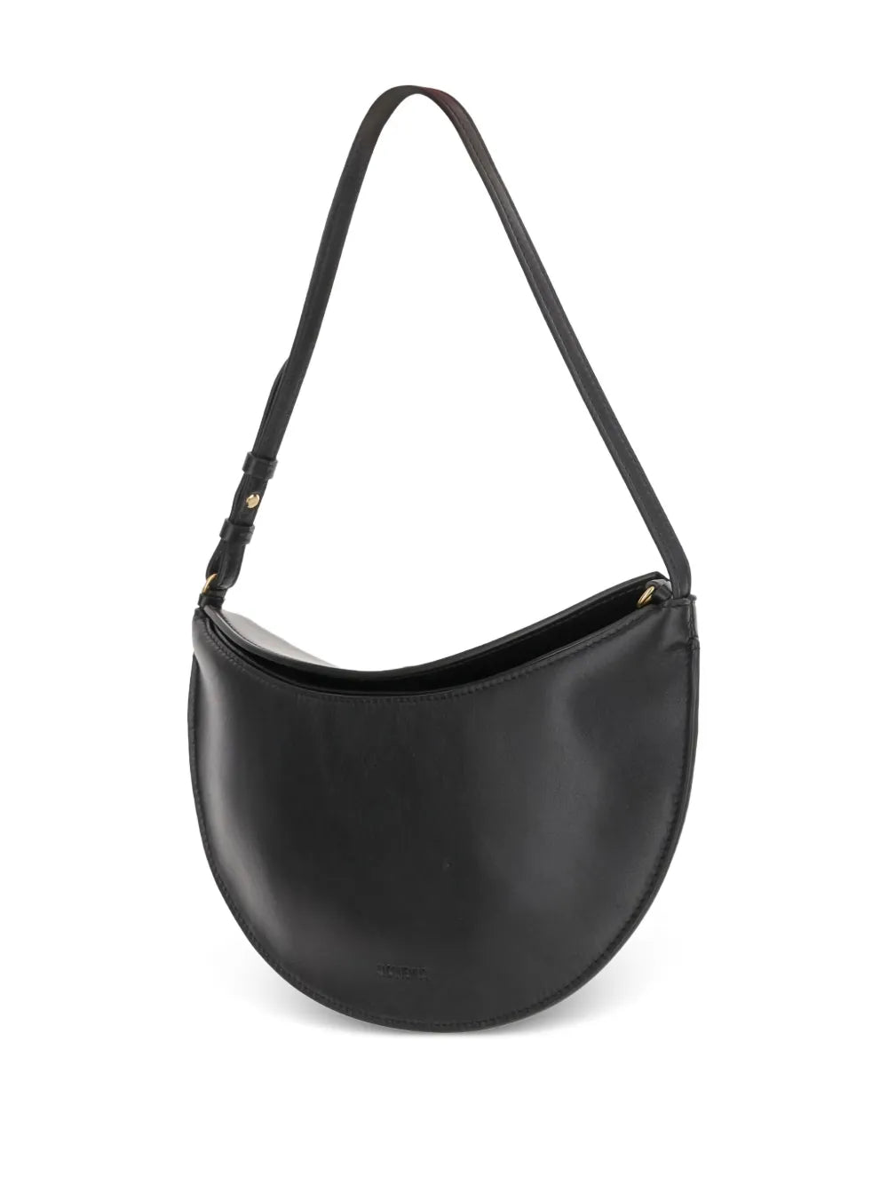 Jacquemus Small Oval Calfskin Leather Shoulder Bag — Same as shown — Size One Size — Back View